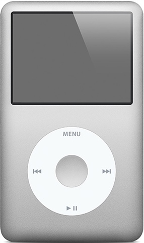 iPodclassic 80GBApple iPod Classic 6th Gen 80GB Silver A1238 w
